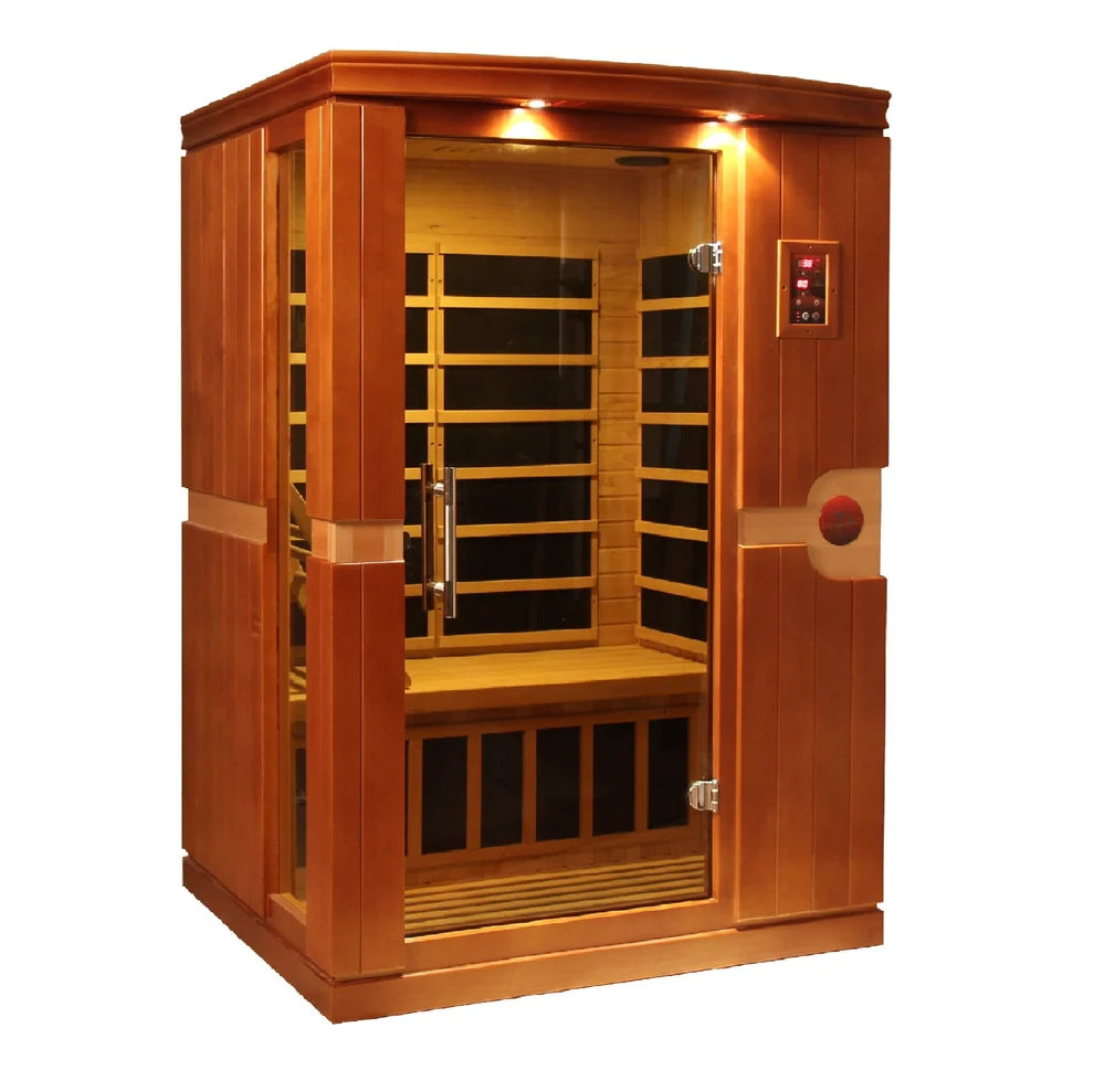 Golden Designs Saunas Golden Designs Dynamic Venice Elite 2 Person Indoor Ultra Low EMF FAR Infrared Sauna (DYN-6210-01 Elite)