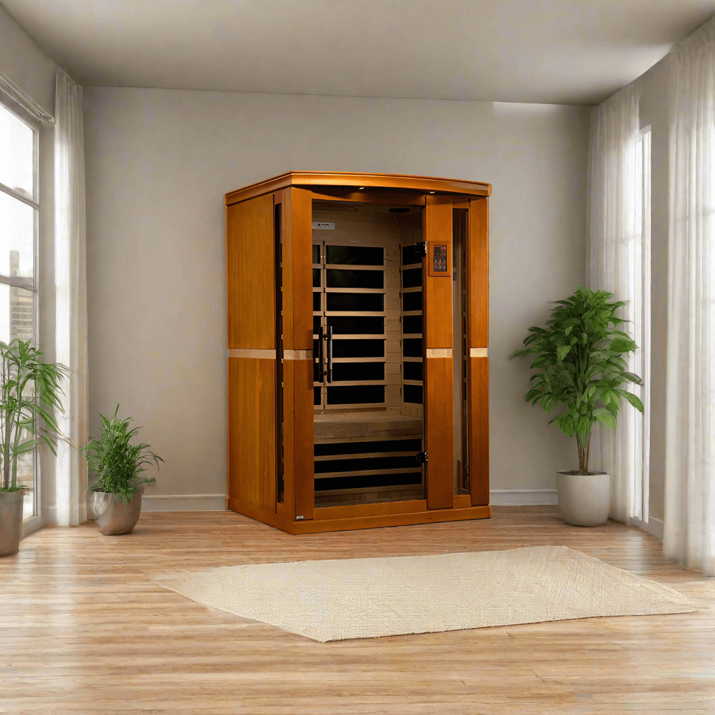Golden Designs Saunas Golden Designs Dynamic Vittoria 2 Person Low EMF Far IR Sauna (DYN-6220-01)