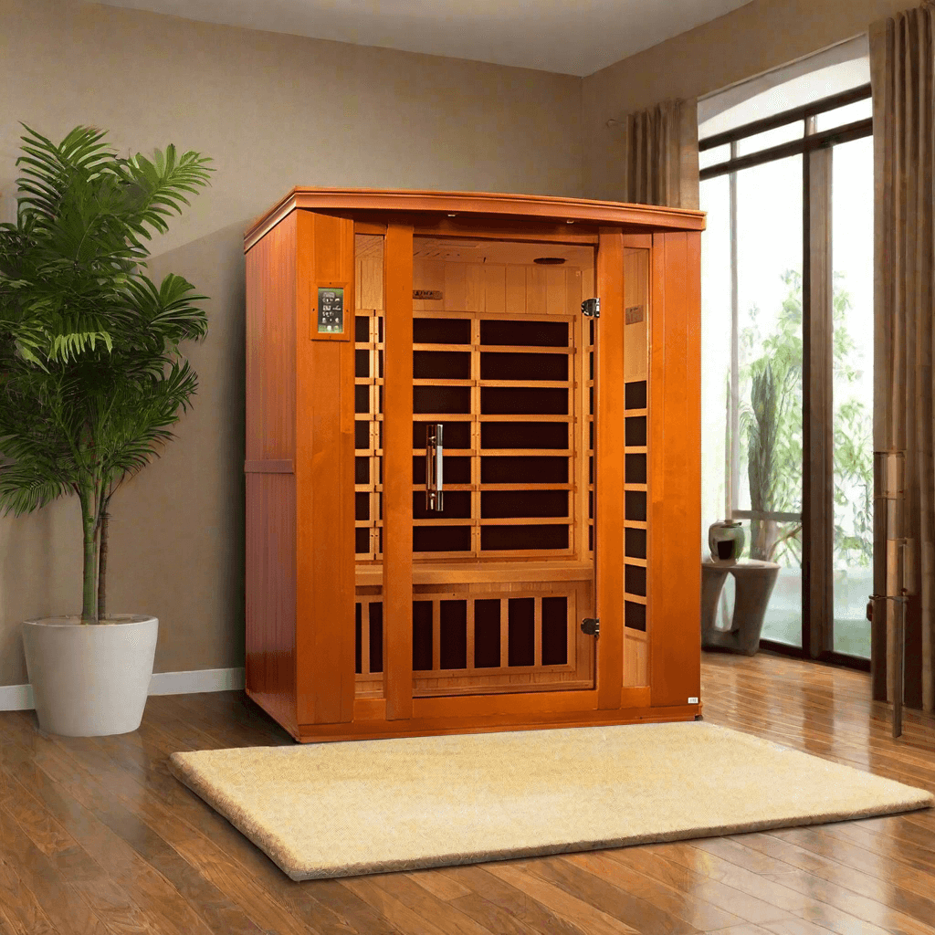 Golden Designs Saunas Golden Designs Dynamic Bellagio 3 Person Low EMF Far IR Sauna (DYN-6306-02)