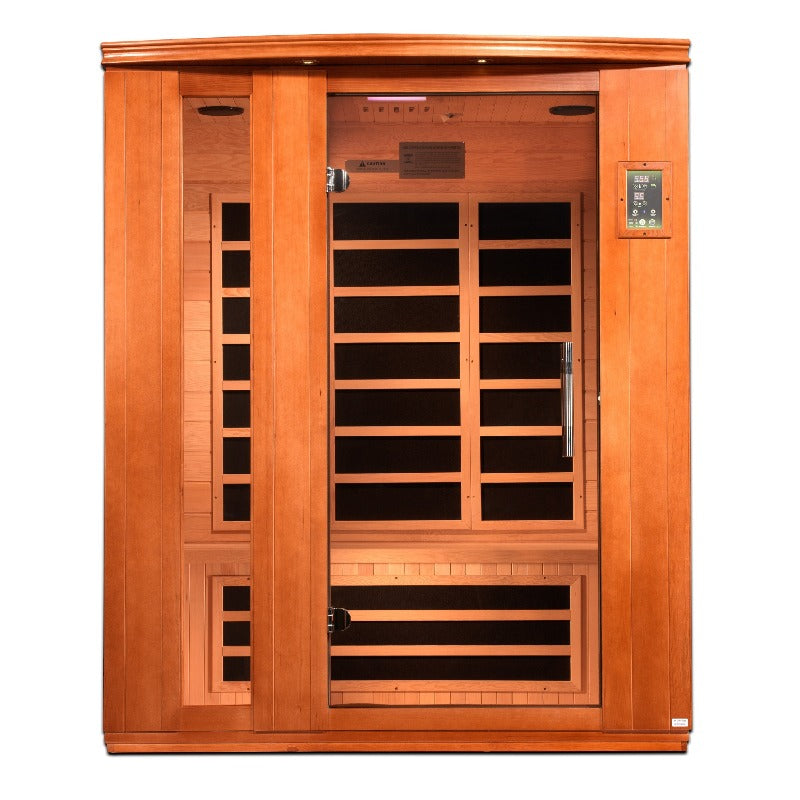 Golden Designs Saunas Golden Designs Dynamic Lugano 3 Person Ultra Low EMF FAR IR Sauna (DYN-6336-02 Elite)