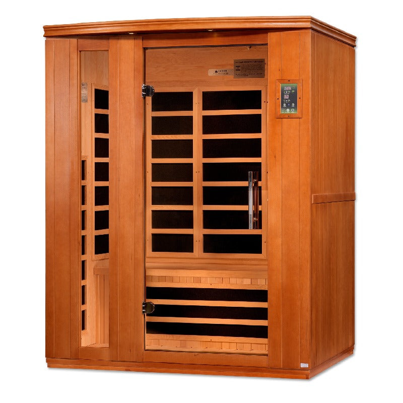 Golden Designs Saunas Golden Designs Dynamic Lugano 3 Person Ultra Low EMF FAR IR Sauna (DYN-6336-02 Elite)