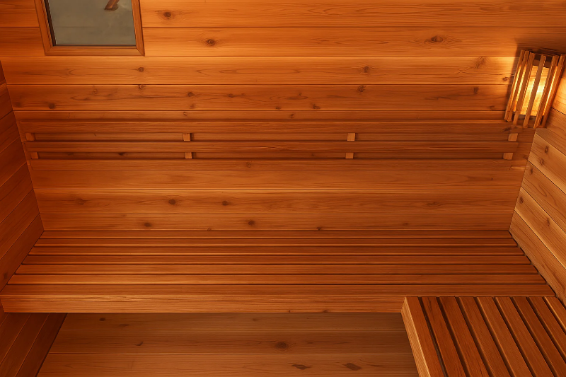 Sunray Saunas Sunray Denali 4-Person Contemporary Outdoor Sauna with Harvia Heater