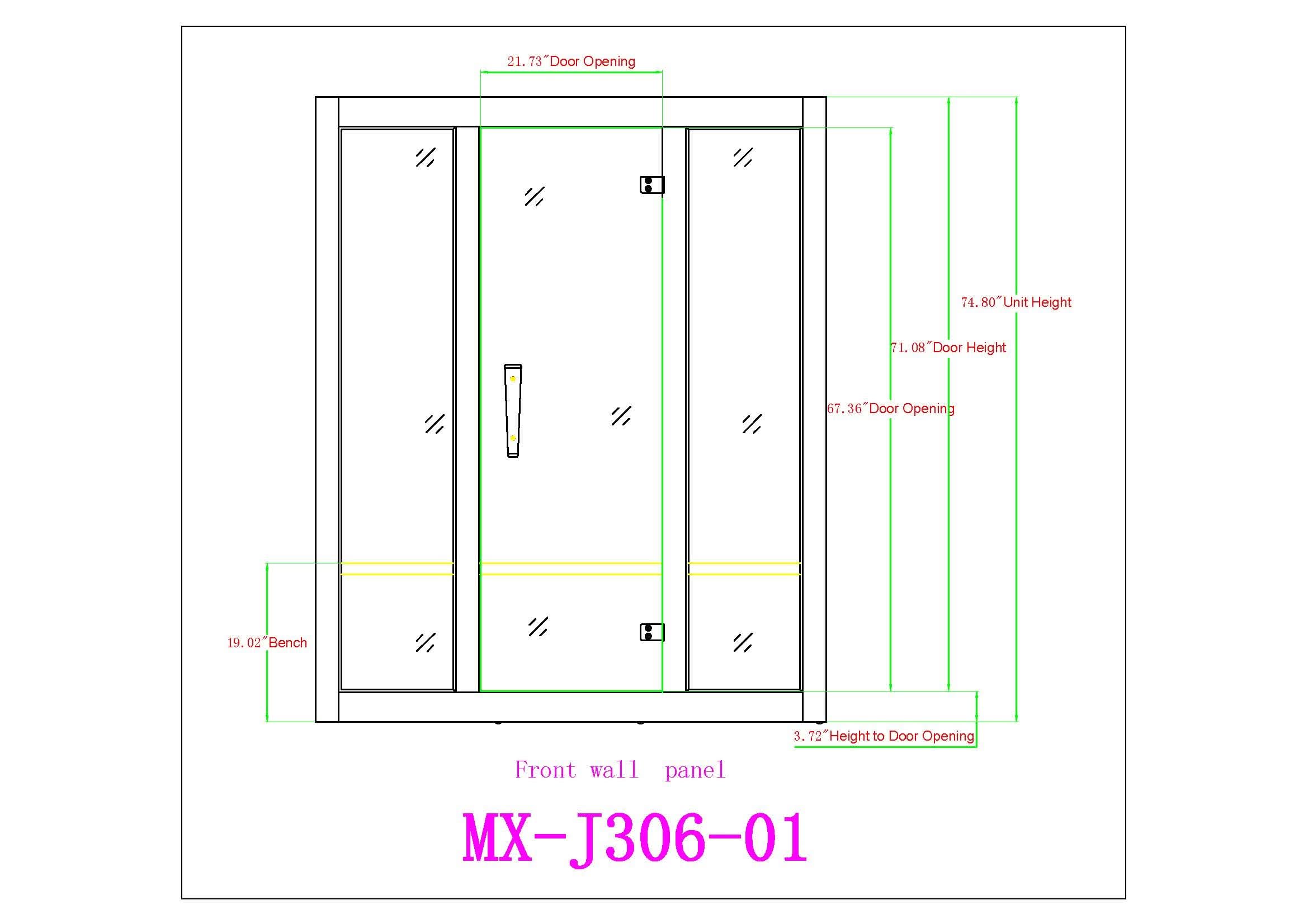 Golden Designs Saunas Golden Designs Maxxus Bellevue 3 Person Low EMF FAR IR Sauna (MX-J306-01)