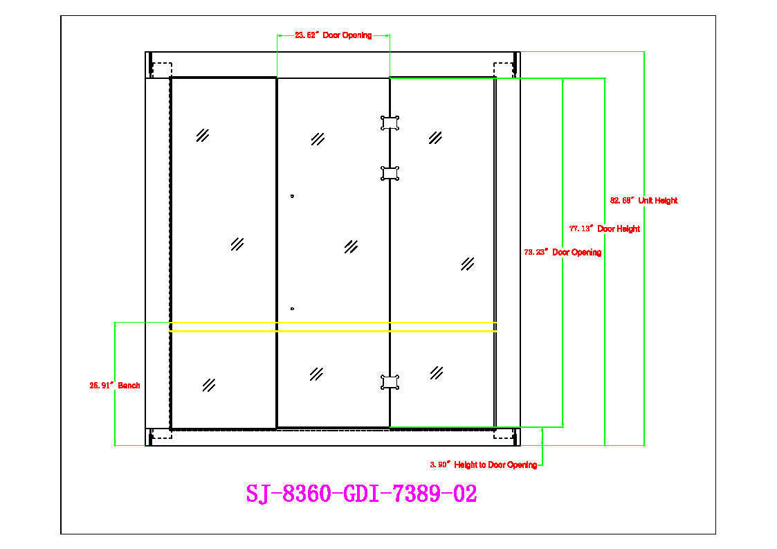 Golden Designs Saunas Golden Designs 2025 Updated Copenhagen 3 Person Traditional Sauna (GDI-7389-02)