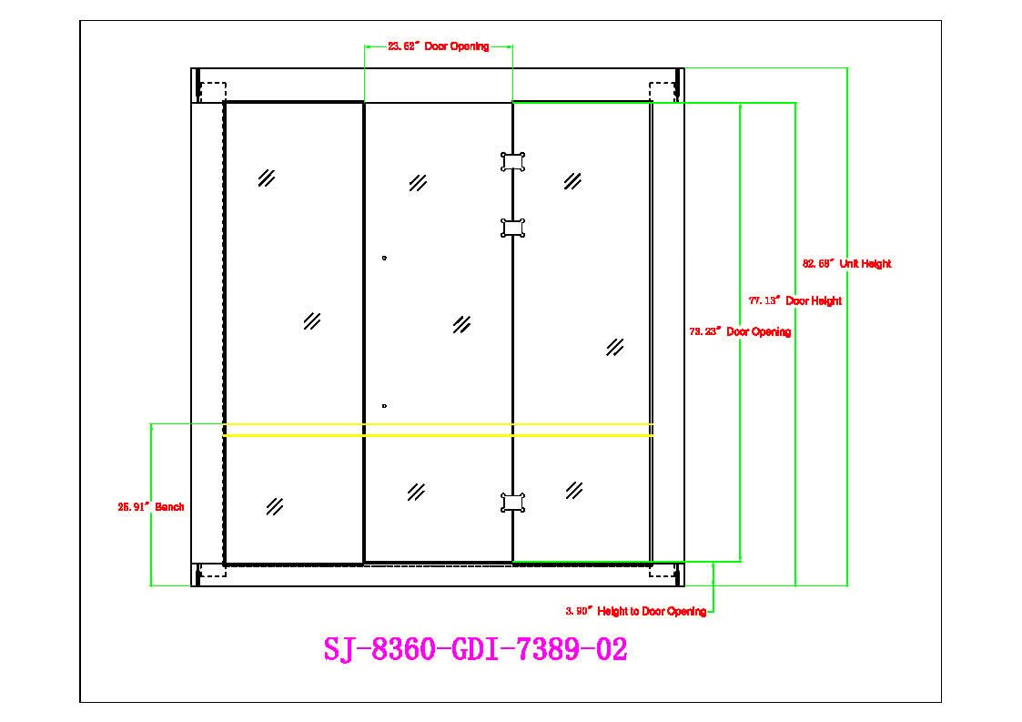 Golden Designs Saunas Golden Designs 2025 Updated Copenhagen 3 Person Traditional Sauna (GDI-7389-02)