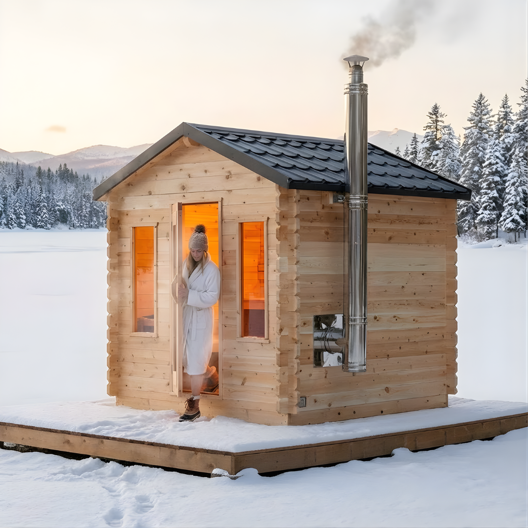 Dundalk LeisureCraft Saunas Dundalk Leisure Canadian Timber Georgian Cabin Sauna CTC88W