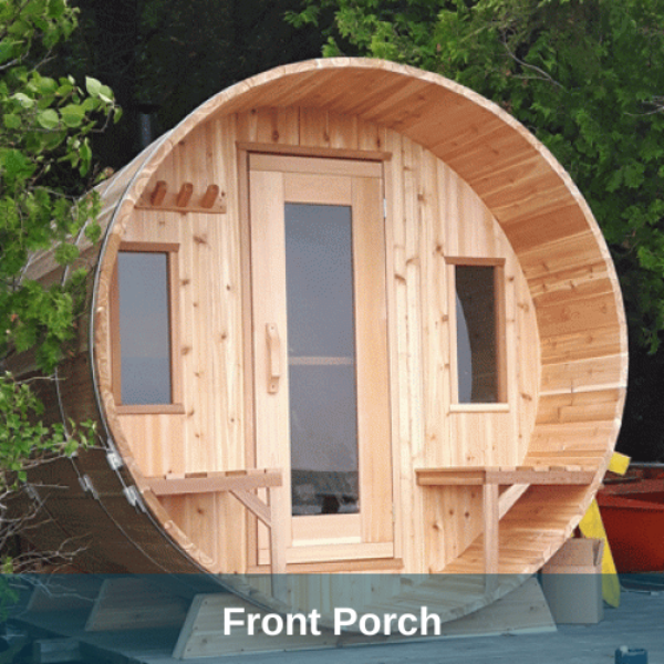 Dundalk LeisureCraft Saunas Dundalk LeisureCraft Knotty Cedar Barrel Sauna