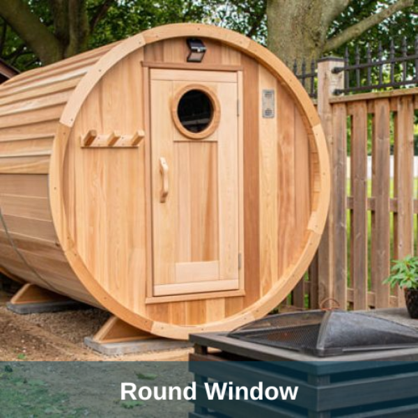 Dundalk LeisureCraft Saunas Dundalk LeisureCraft Knotty Cedar Barrel Sauna