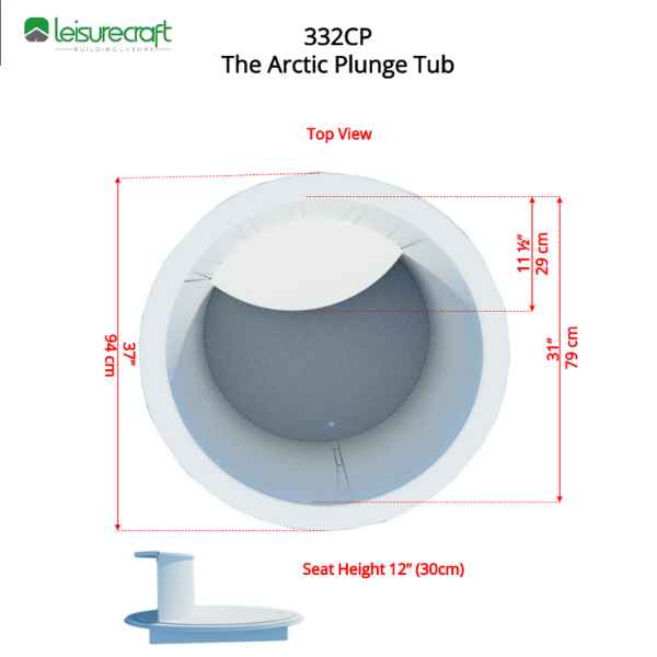 Dundalk LeisureCraft Cold Plunge Tubs Dundalk LeisureCraft The Arctic Cold Plunge Tub - Knotty Red Cedar