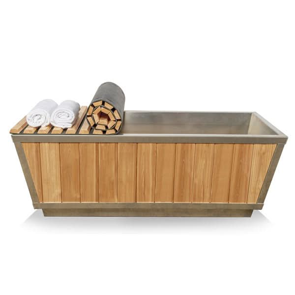 Dundalk LeisureCraft Cold Plunge Tubs Dundalk LeisureCraft The Glacier Cold Plunge Tub - Clear Red Cedar
