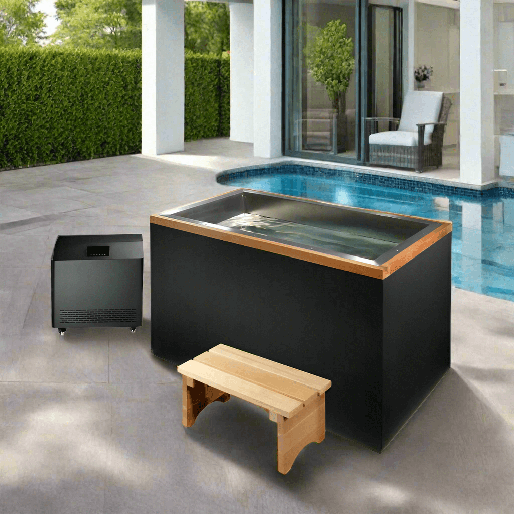 Golden Designs Cold Plunge Tubs Dynamic Cold Therapy Cuboid 304 Stainless Steel Cold Plunge