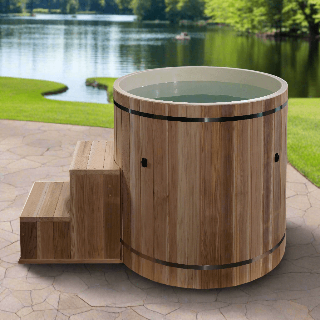 Golden Designs Cold Plunge Tubs Dynamic Cold Therapy PVC Barrel Cold Plunge Tub