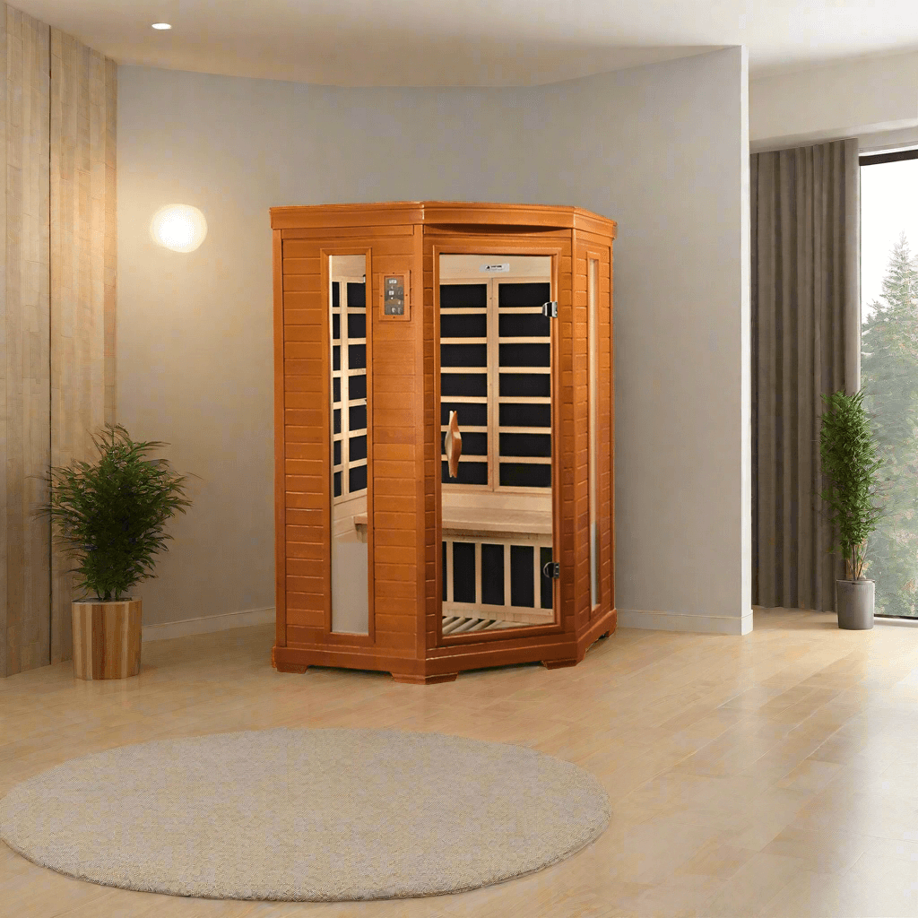 Golden Designs Saunas Golden Designs Dynamic Heming 2 Person Ultra Low EMF Far IR Sauna (DYN-6225-02)