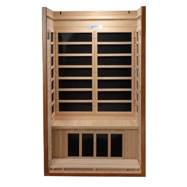 Golden Designs Saunas Golden Designs Dynamic Barcelona 1-2 Person Low EMF Far IR Sauna (DYN-6106-01)
