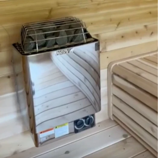 True North Saunas Saunas True North Canadian Made Quattro 4-5 Person Outdoor Traditional Cedar Cube Sauna