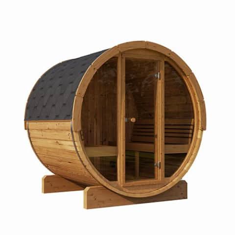 Forever Saunas Saunas Forever Saunas Thermally Treated 4-Person Sauna With Full Front Glass View - Ready to Ship!