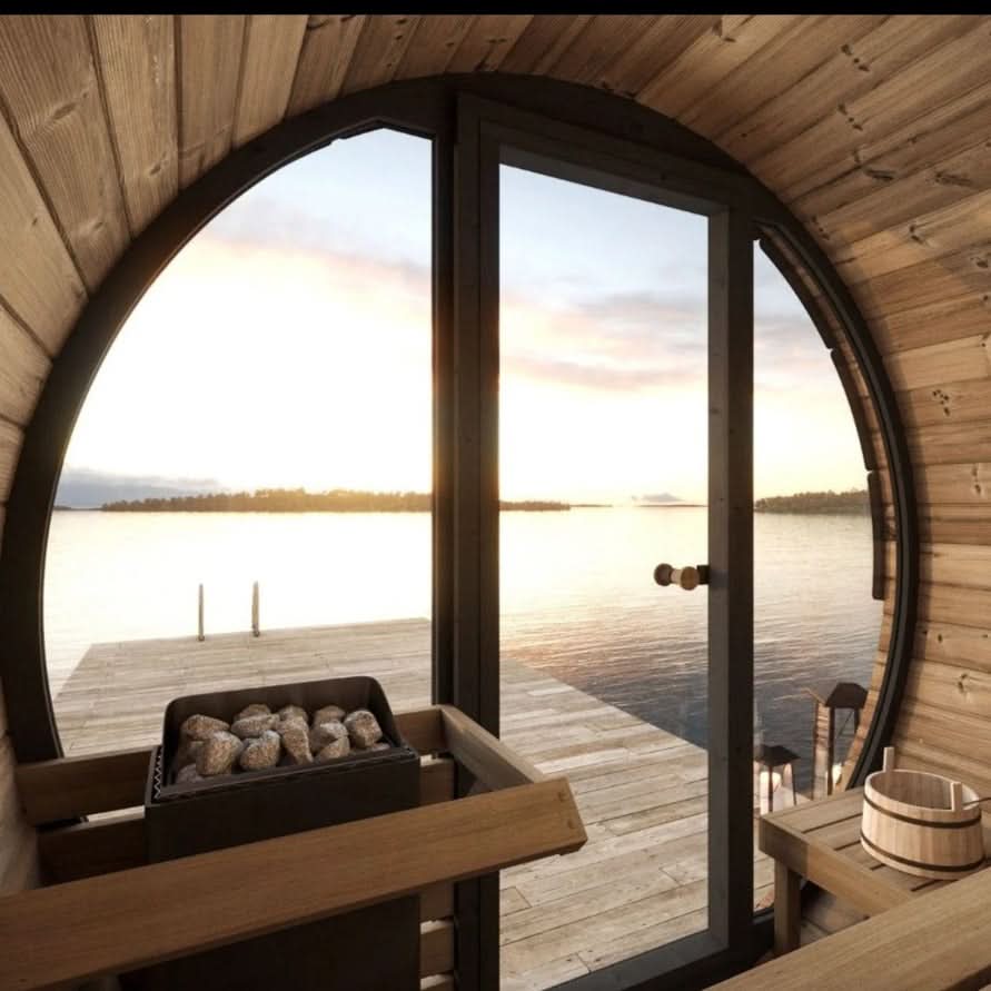 SaunaLife Saunas SaunaLife Model EE6G 4 Person Sauna Barrel