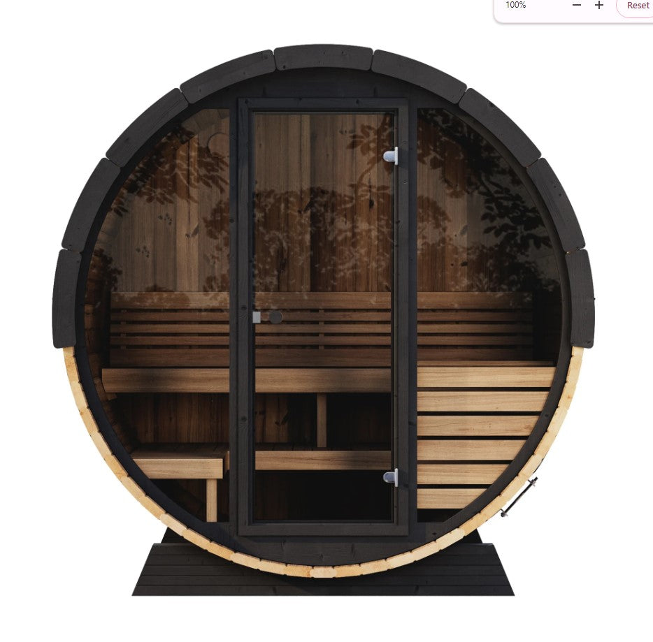 SaunaLife Saunas SaunaLife Model EE6G 4 Person Sauna Barrel