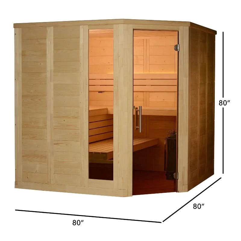 Almost Heaven Saunas Almost Heaven Patterson 6 Person Indoor Sauna