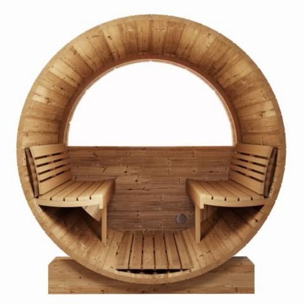 SaunaLife Saunas SaunaLife Model E6W 3 Person Sauna Barrel - Window