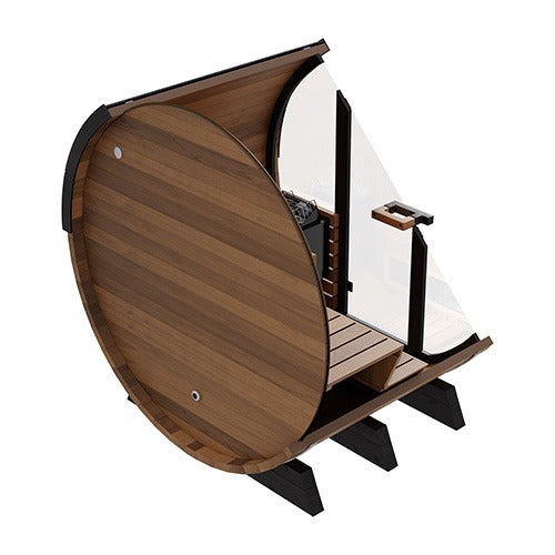 Finnmark Saunas Finnmark 4 Person FD-6 Cedar Traditional-Infrared  Barrel Sauna