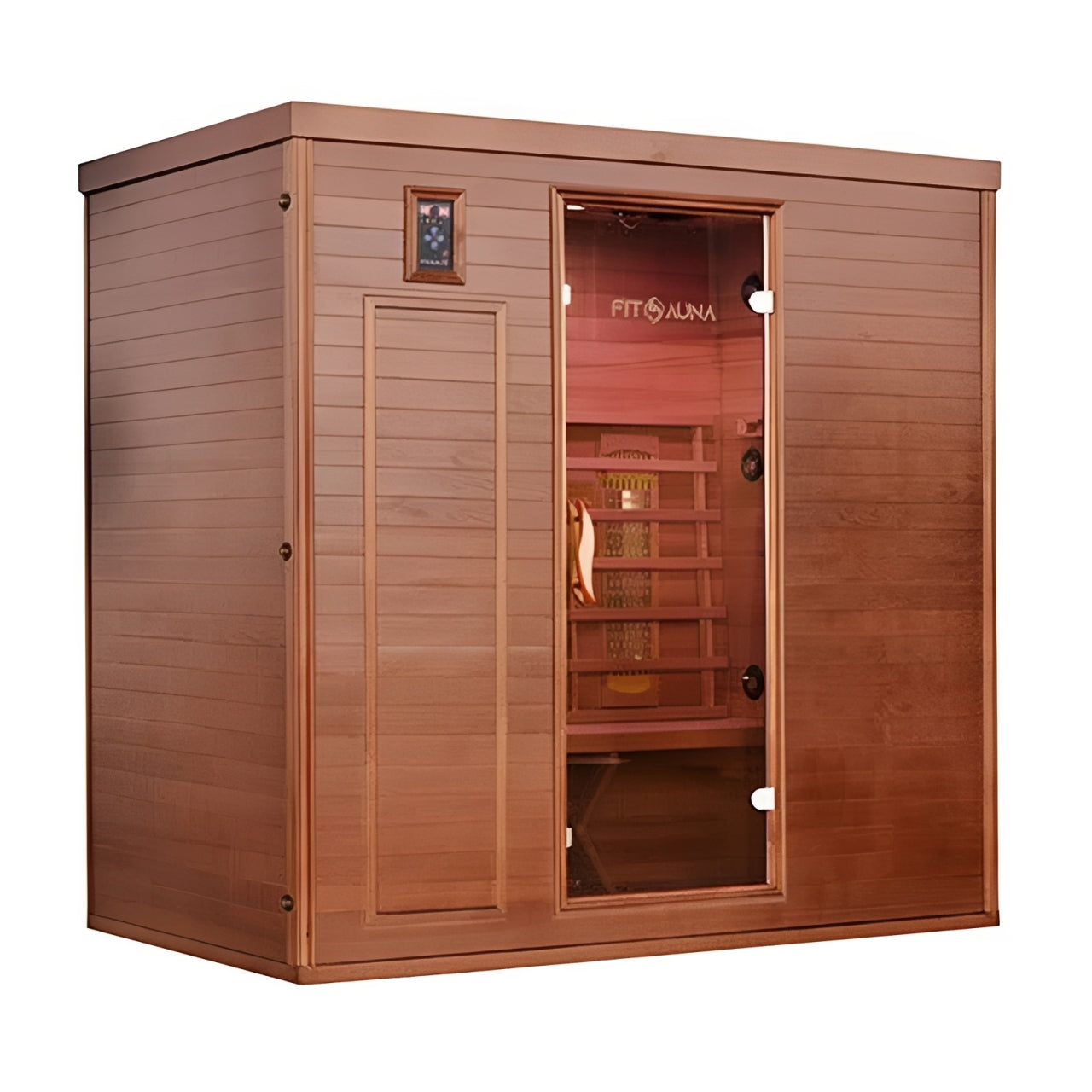 FitSauna Saunas FitSauna XL 3-Person Hemlock Infrared Sauna Cabin with Fitness System