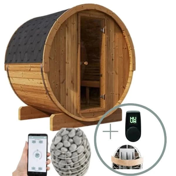 Forever Saunas Saunas Forever Saunas Thermally Treated 6-Person Sauna with HUUM DROP 9.0KW SAUNA HEATER - Ready to Ship!