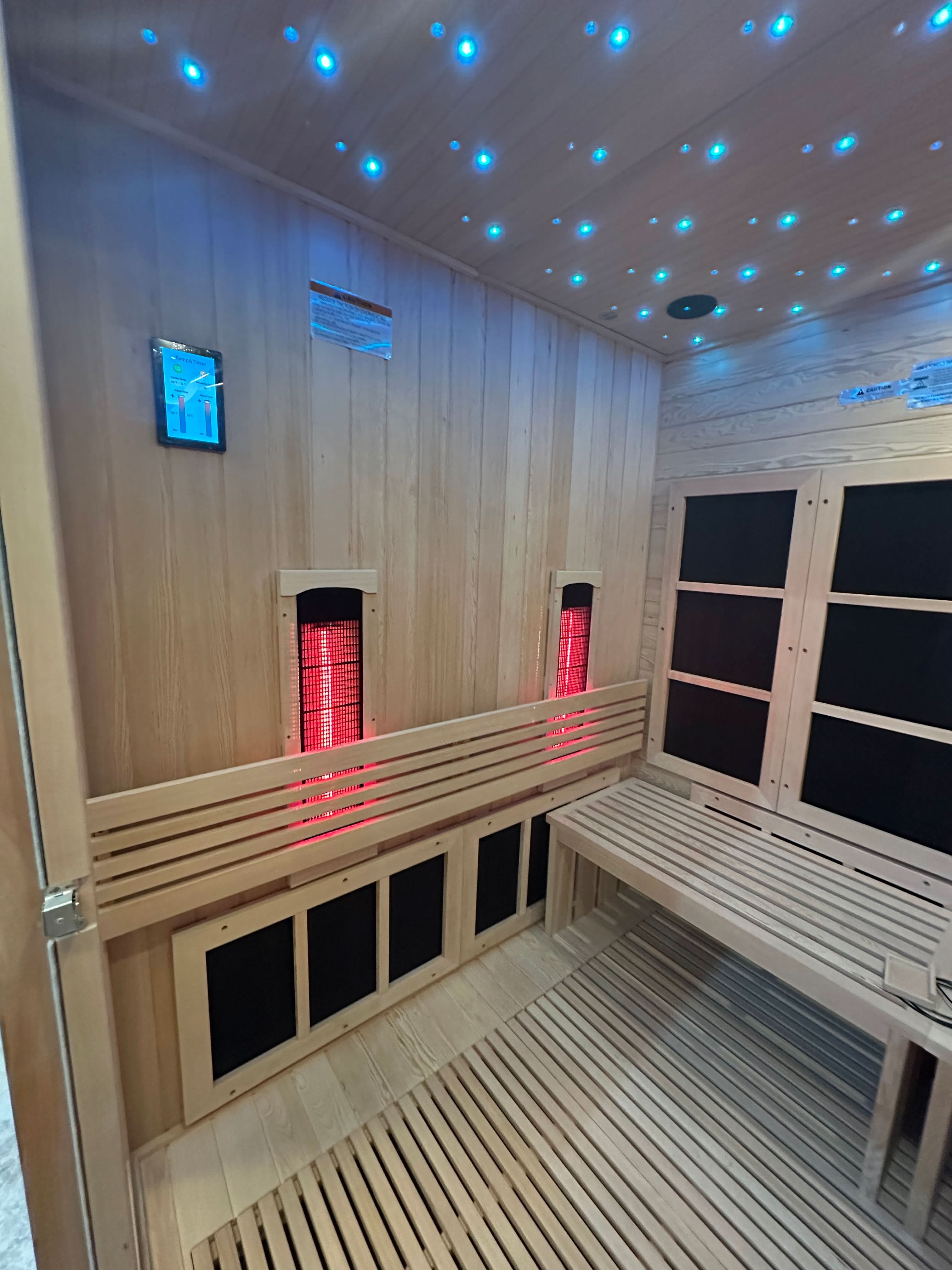 Golden Designs Saunas New 2026 Model Golden Designs 8 Person Full Spectrum Near Zero EMF FAR IR Sauna (GDI-6880-03 FS)
