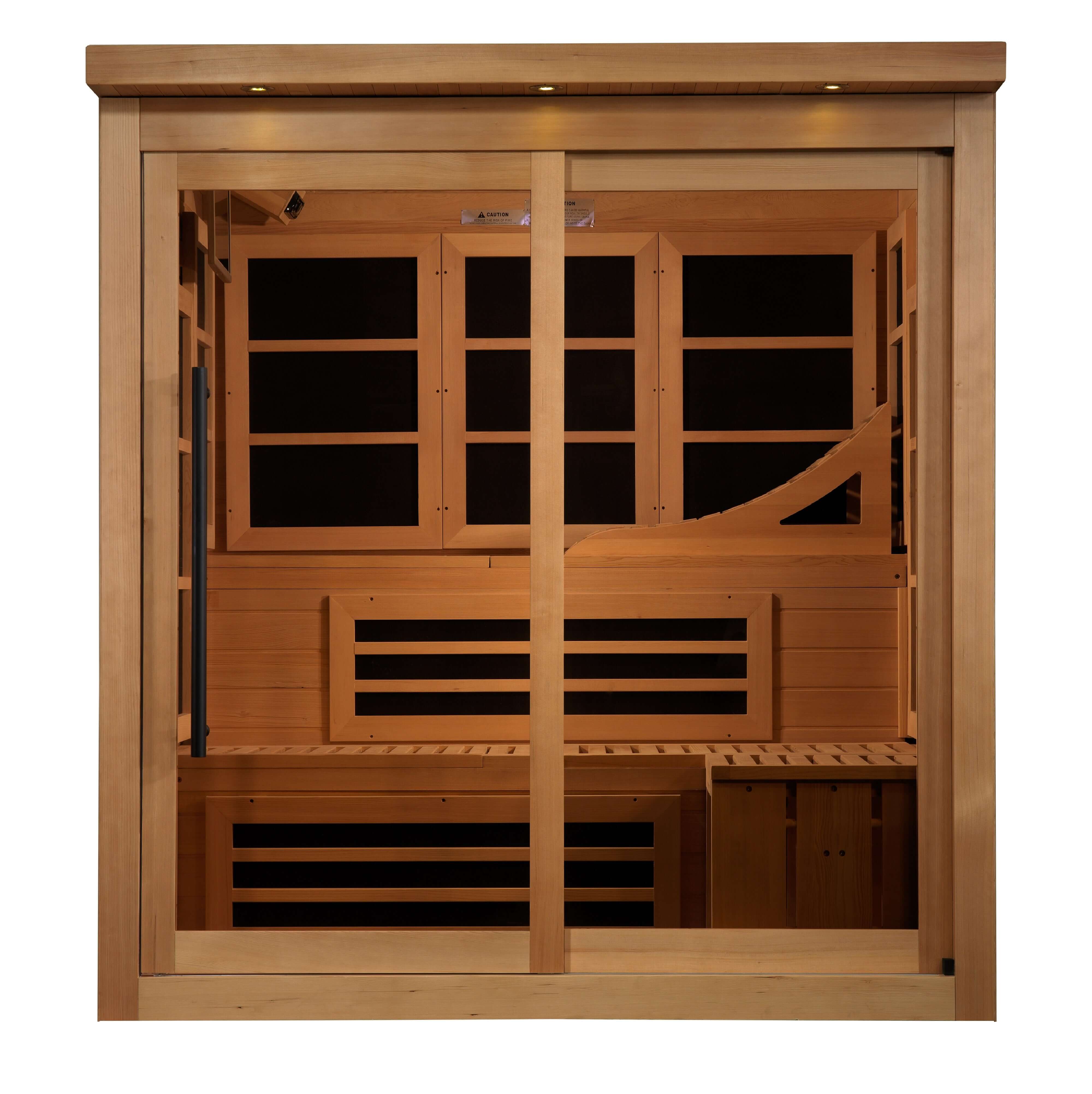 Golden Designs Saunas Golden Designs 6 Person Near Zero EMF Far IR Sauna (GDI-6996-02)