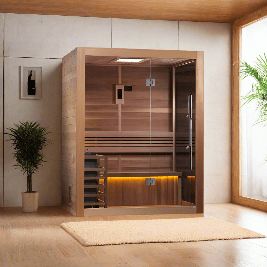 Golden Designs Saunas Golden Designs Hanko 2-3 Person Traditional Sauna (GDI-7202-01)
