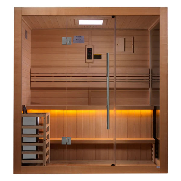 Golden Designs Saunas Golden Designs Forssa 3-4 Person Traditional Sauna (GDI-7203-01)