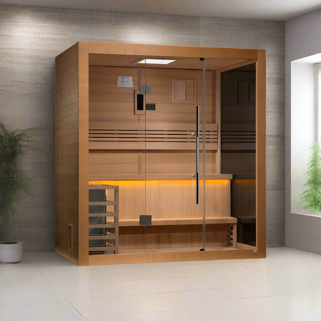 Golden Designs Saunas Golden Designs Forssa 3-4 Person Traditional Sauna (GDI-7203-01)