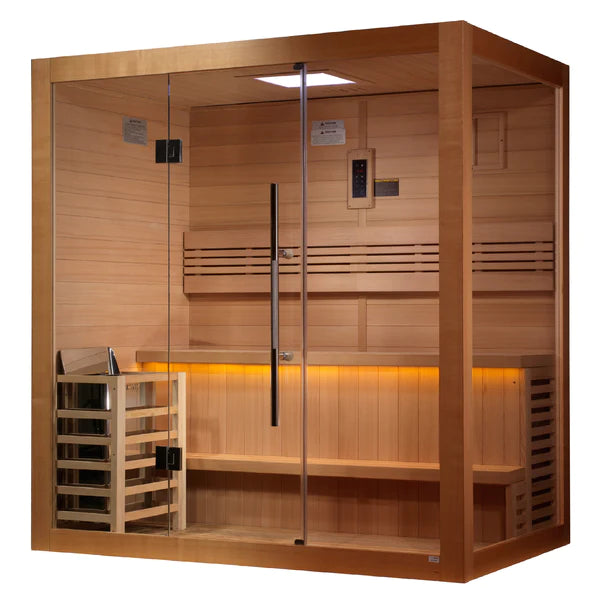 Golden Designs Saunas Golden Designs Forssa 3-4 Person Traditional Sauna (GDI-7203-01)