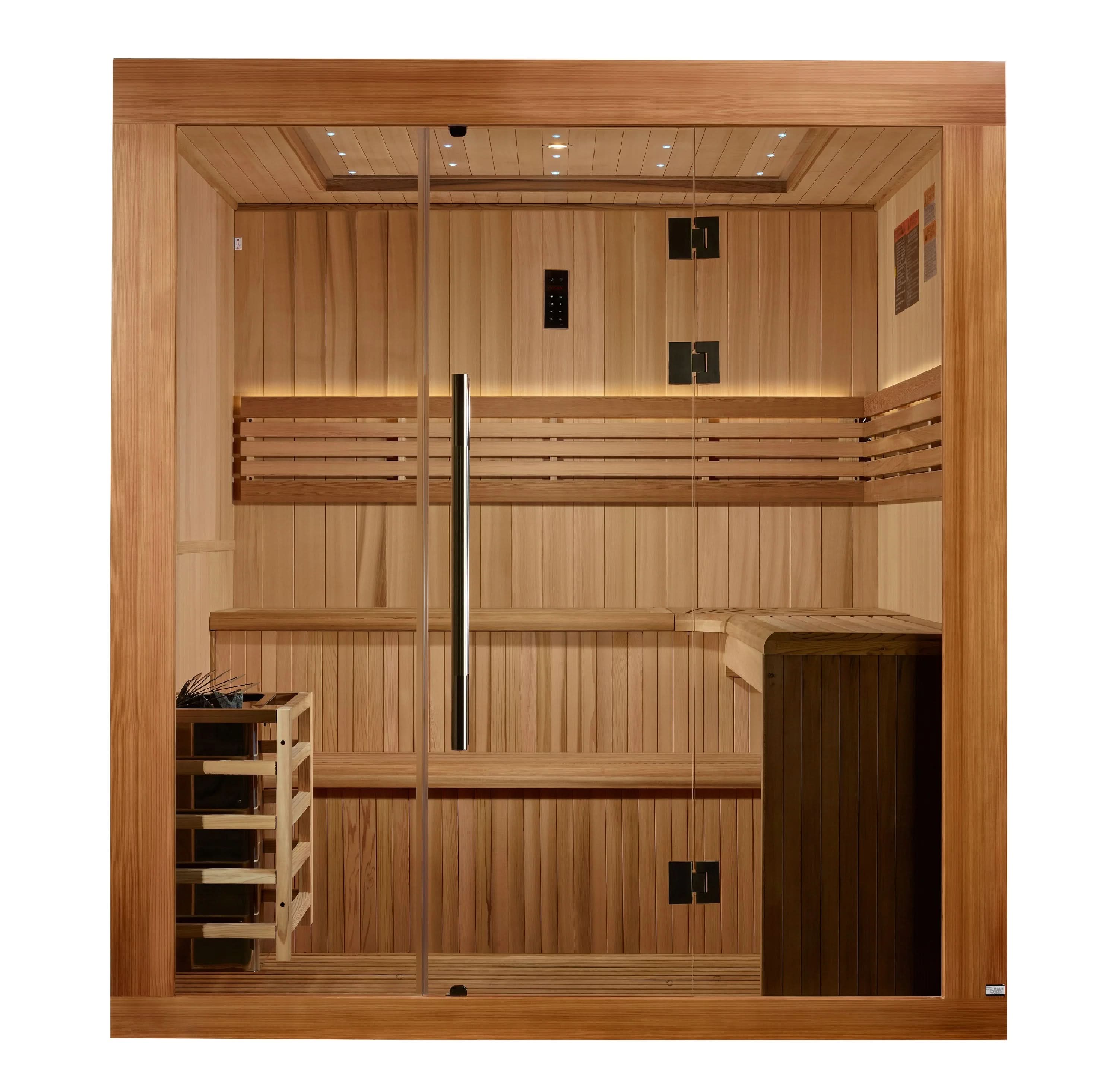 Golden Designs Saunas Golden Designs 2025 Updated Osla 6 Person Traditional Sauna (GDI-7689-02)