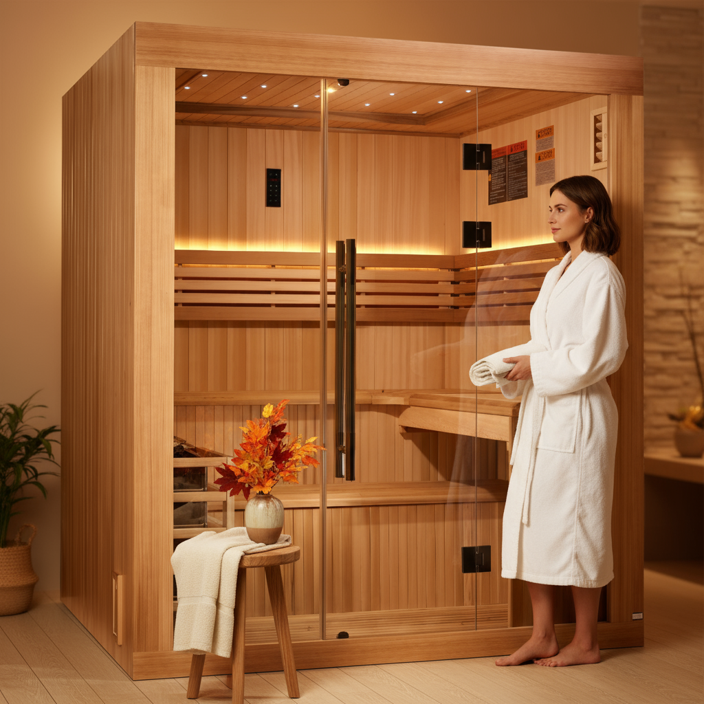 Golden Designs Saunas Golden Designs 2025 Updated Osla 6 Person Traditional Sauna (GDI-7689-02)