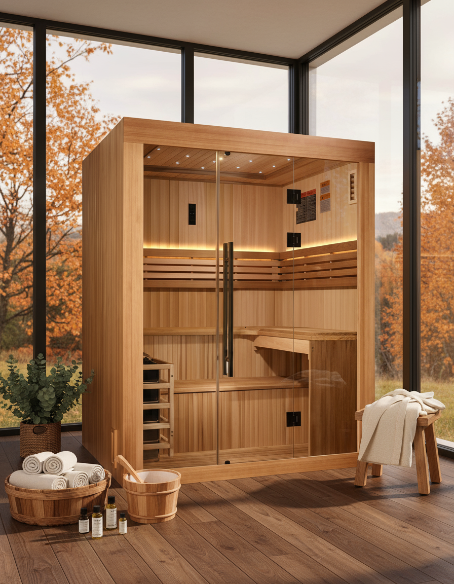 Golden Designs Saunas Golden Designs 2025 Updated Osla 6 Person Traditional Sauna (GDI-7689-02)