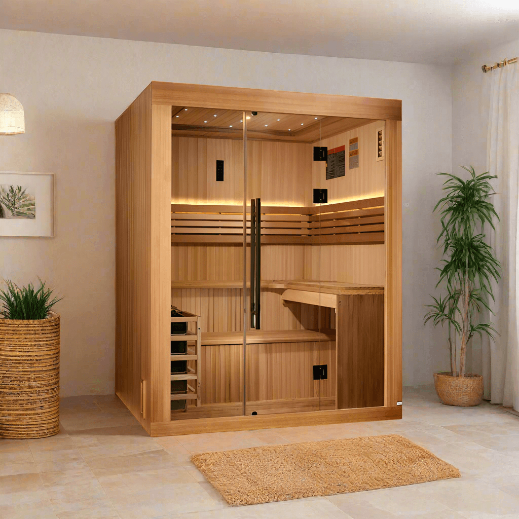 Golden Designs Saunas Golden Designs 2025 Updated Osla 6 Person Traditional Sauna (GDI-7689-02)