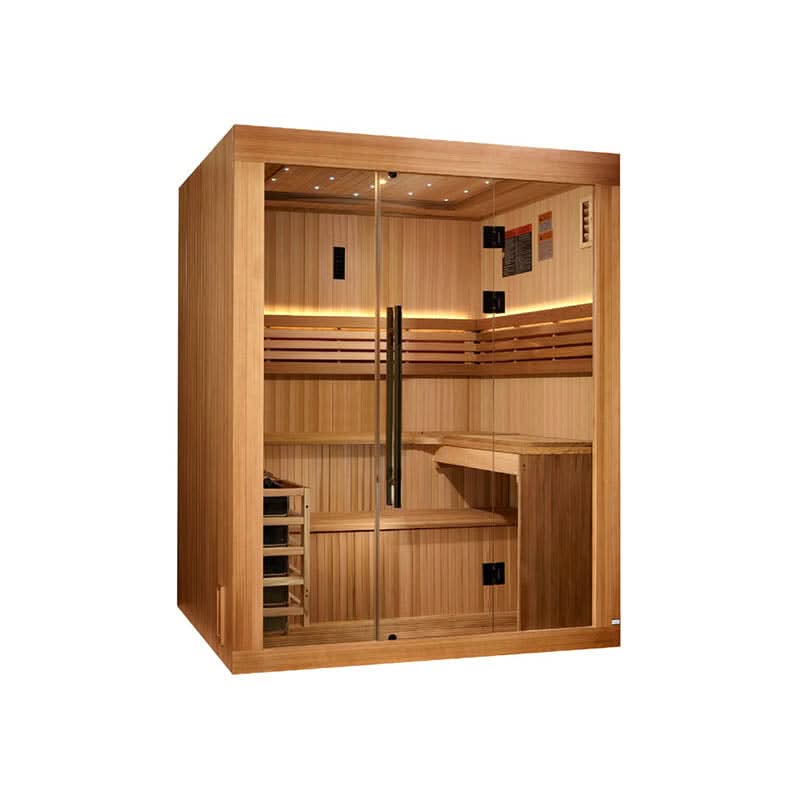 Golden Designs Saunas Golden Designs 2025 Updated Osla 6 Person Traditional Sauna (GDI-7689-02)