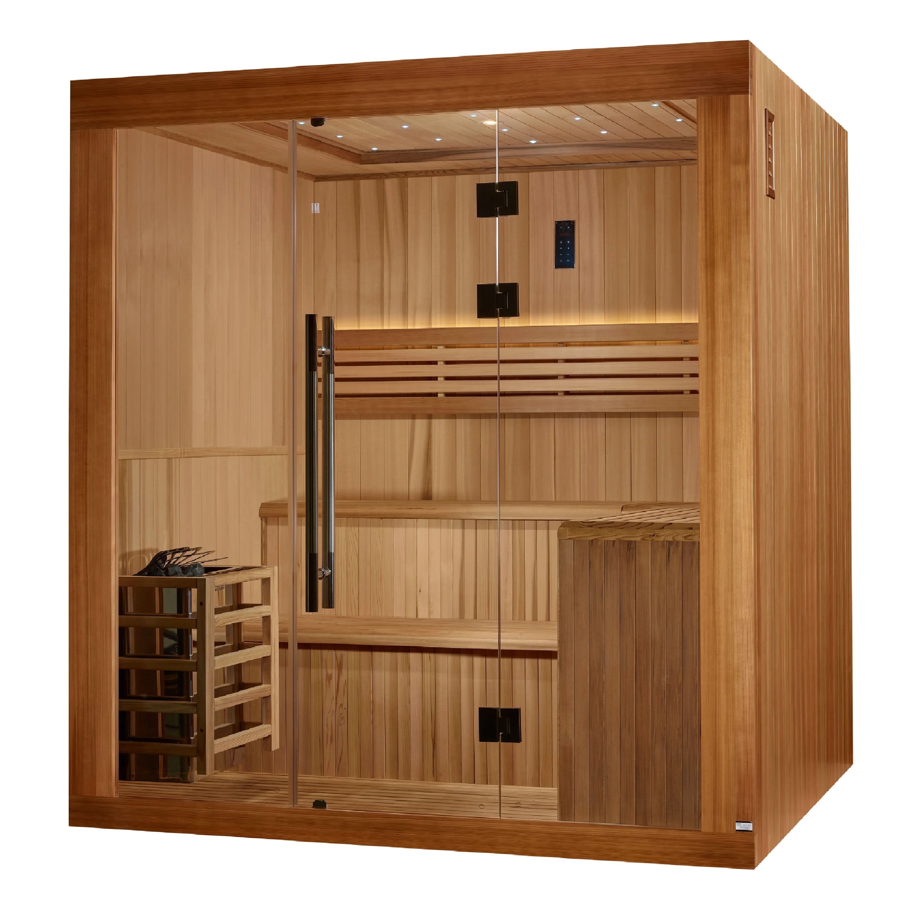 Golden Designs Saunas Golden Designs 2025 Updated Osla 6 Person Traditional Sauna (GDI-7689-02)