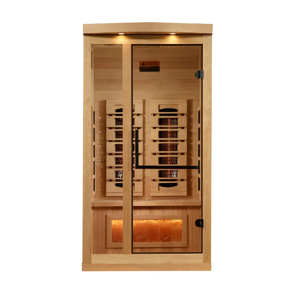 Golden Designs Saunas Golden Designs 2025 Reserve Edition 1 Person Full Spectrum with Himalayan Salt Bar (GDI-8010-03)