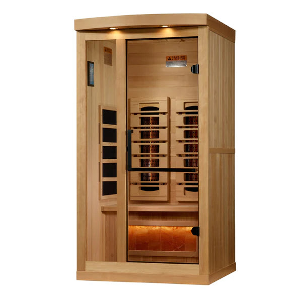 Golden Designs Saunas Golden Designs 2025 Reserve Edition 1 Person Full Spectrum with Himalayan Salt Bar (GDI-8010-03)