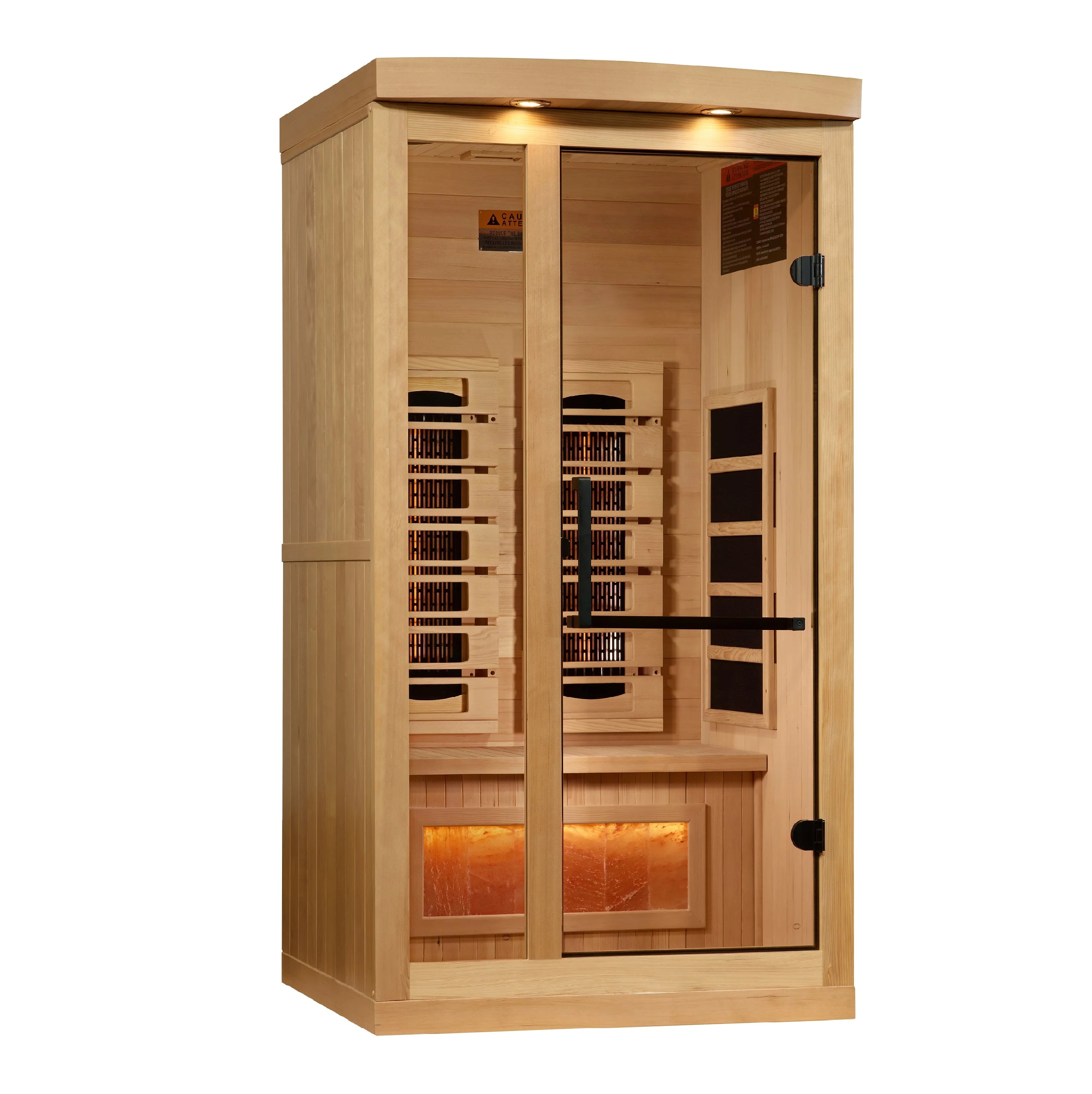 Golden Designs Saunas Golden Designs 2025 Reserve Edition 1 Person Full Spectrum with Himalayan Salt Bar (GDI-8010-03)