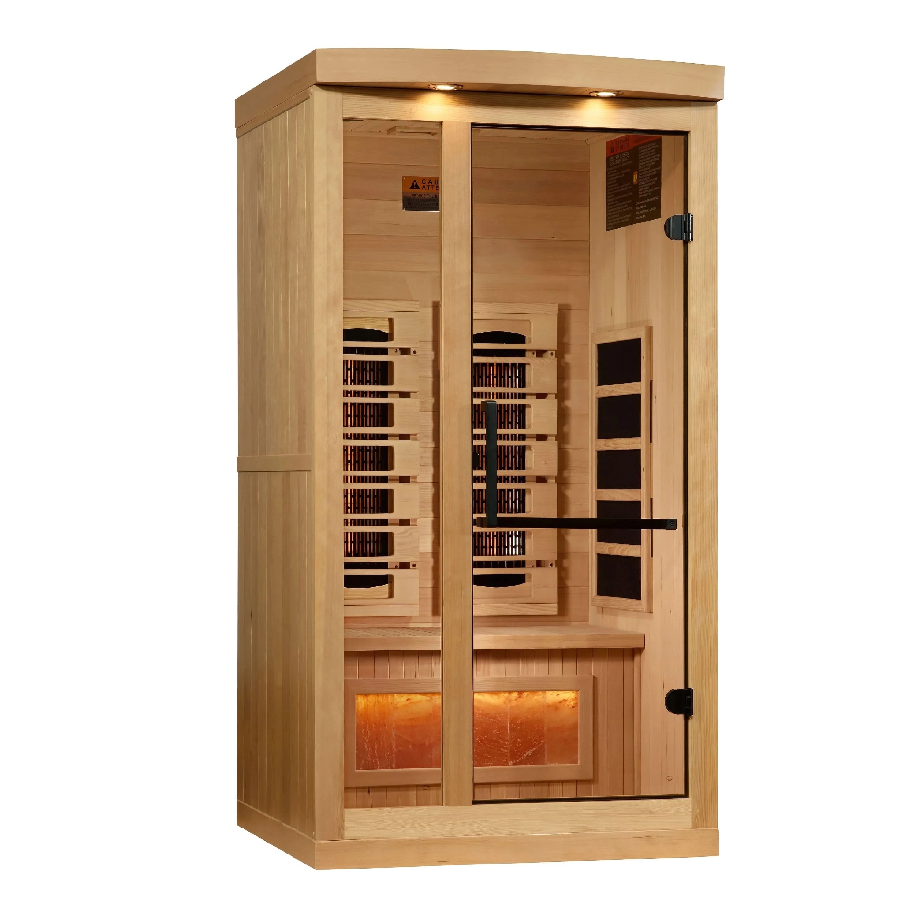 Golden Designs Saunas Golden Designs 2025 Reserve Edition 1 Person Full Spectrum with Himalayan Salt Bar (GDI-8010-03)