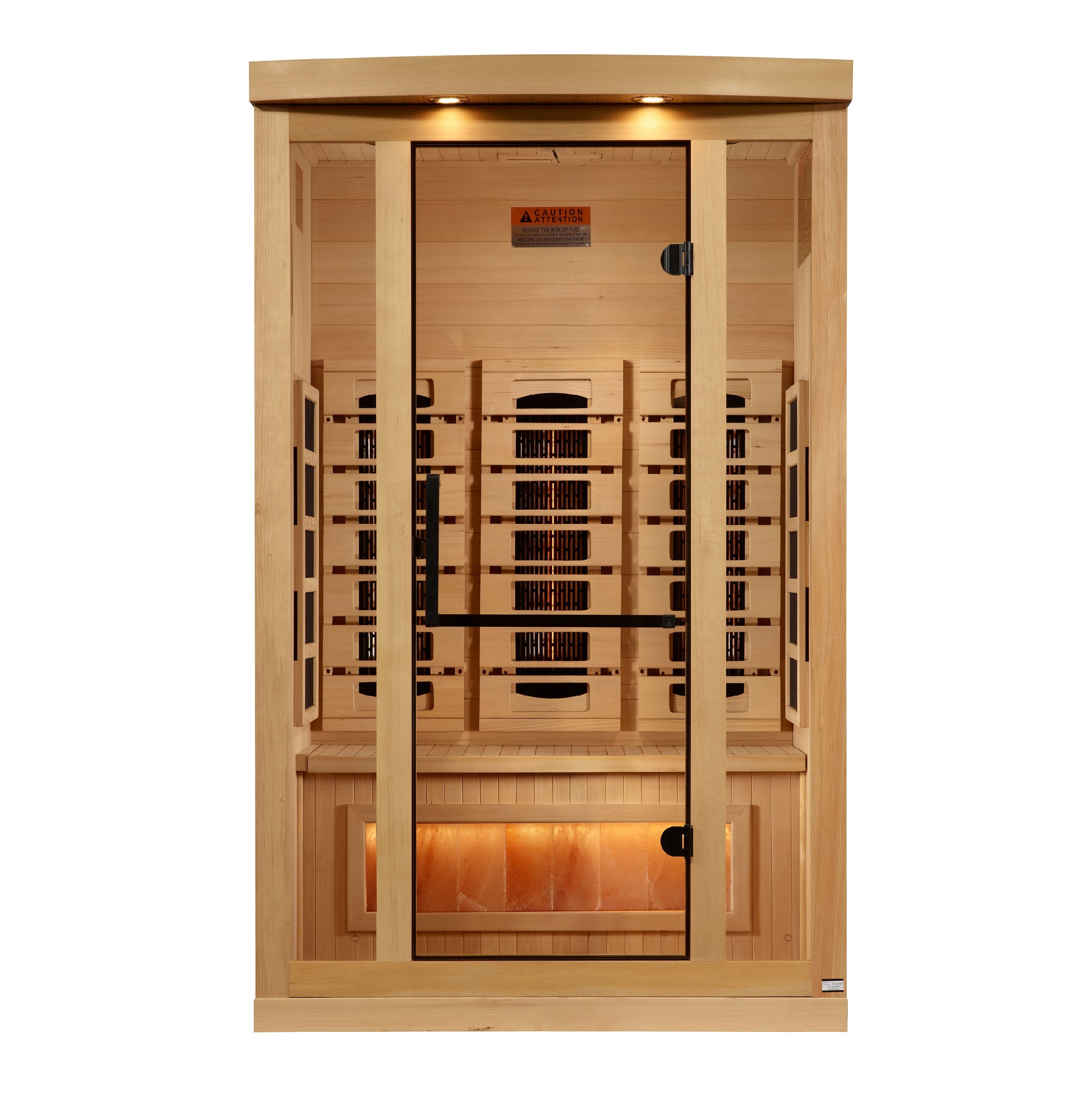 Golden Designs Saunas Golden Designs 2025 Reserve Edition 2 Person Full Spectrum with Himalayan Salt Bar (GDI-8020-03)