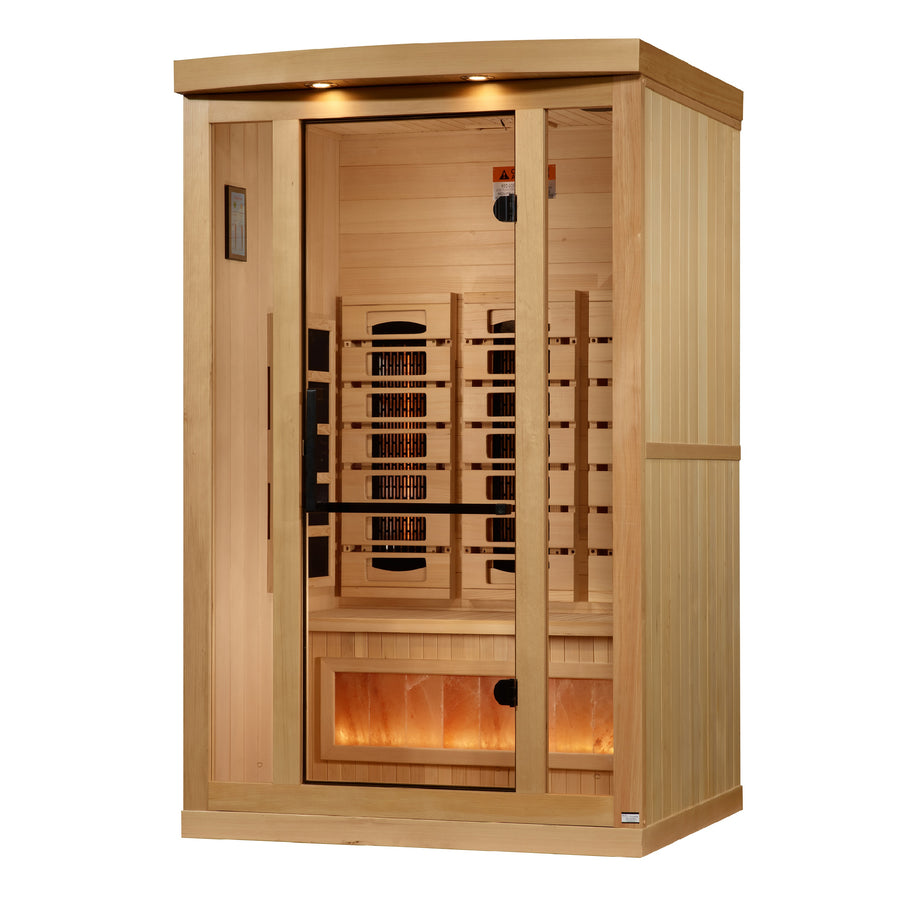 Golden Designs Saunas Golden Designs 2025 Reserve Edition 2 Person Full Spectrum with Himalayan Salt Bar (GDI-8020-03)