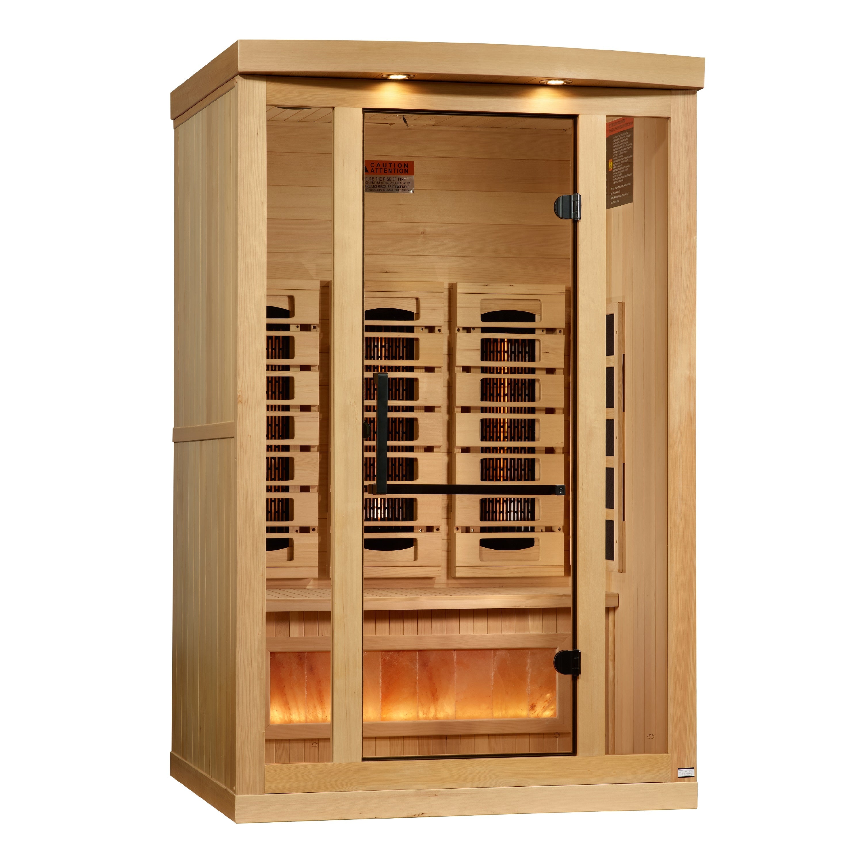 Golden Designs Saunas Golden Designs 2025 Reserve Edition 2 Person Full Spectrum with Himalayan Salt Bar (GDI-8020-03)