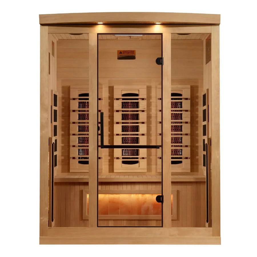 Golden Designs Saunas Golden Designs 2025 Reserve Edition 3 Person Full Spectrum with Himalayan Salt Bar (GDI-8030-03)