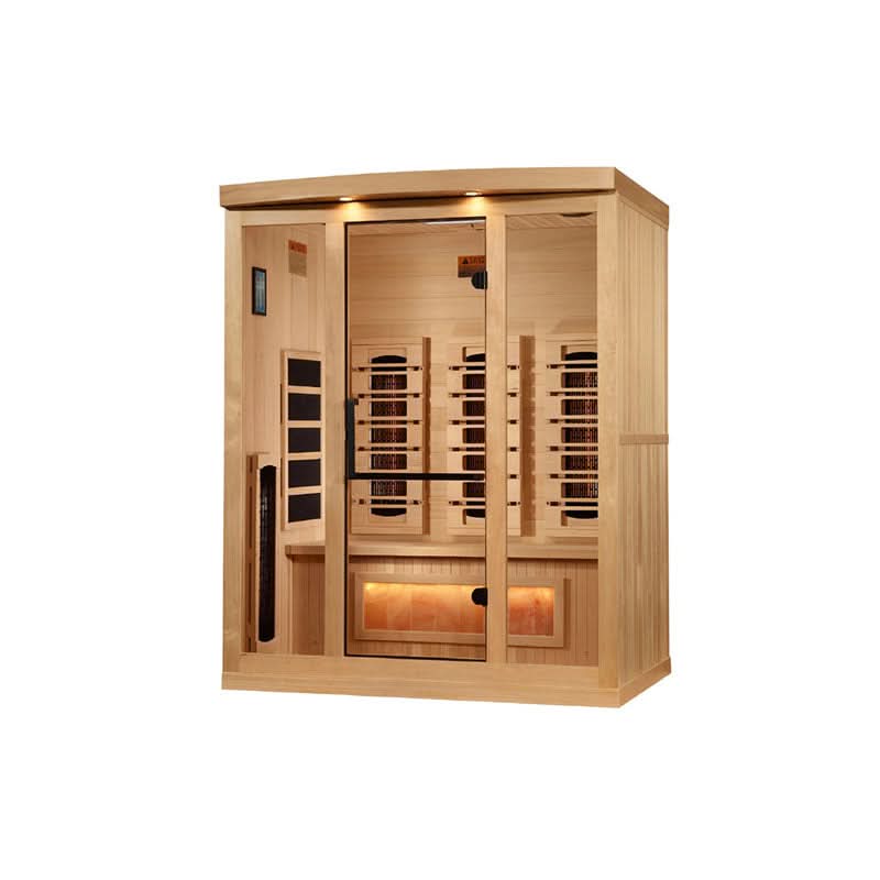Golden Designs Saunas Golden Designs 2025 Reserve Edition 3 Person Full Spectrum with Himalayan Salt Bar (GDI-8030-03)