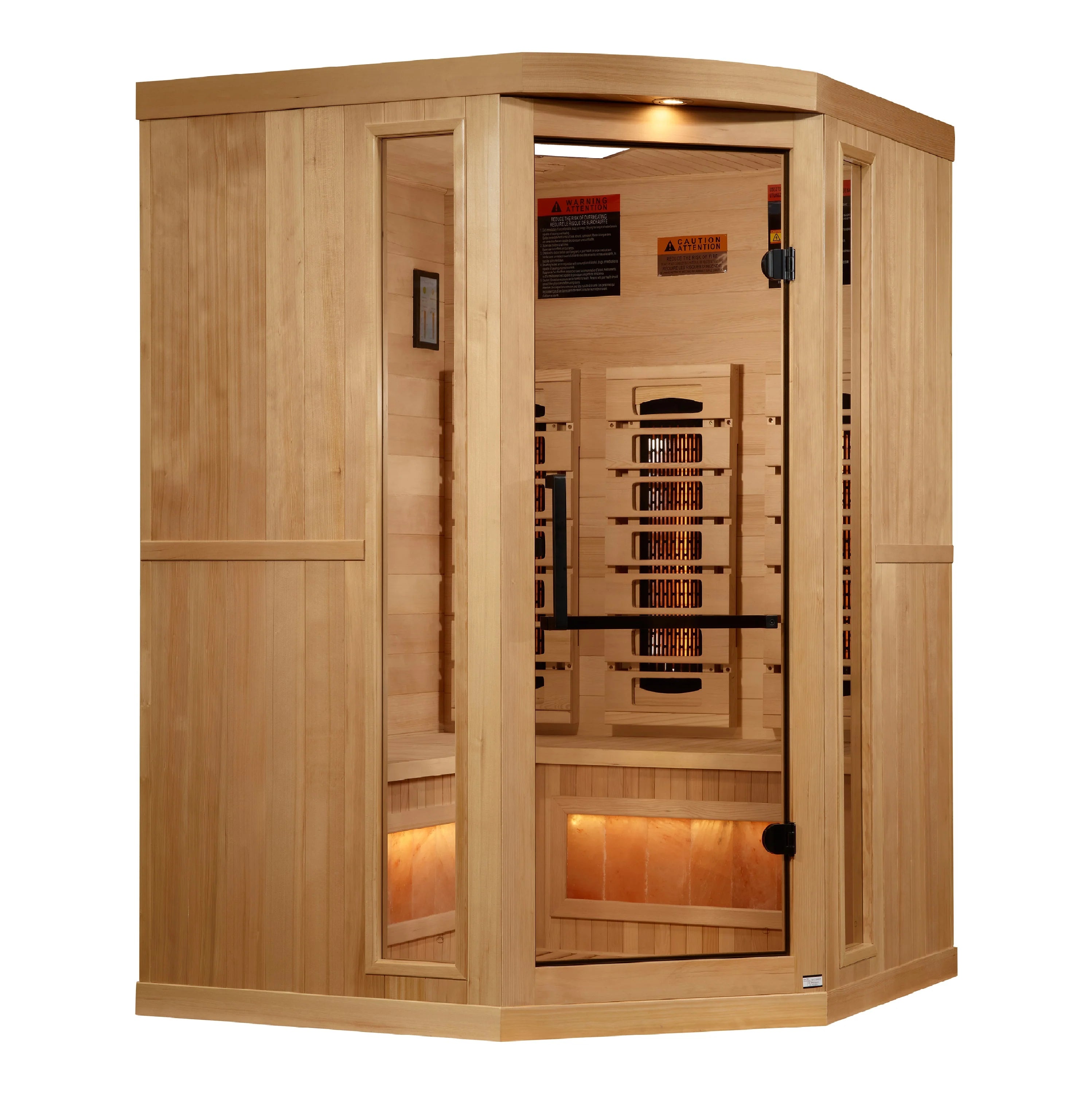 Golden Designs Saunas Golden Designs 2025 Reserve Edition 3 Person Full Spectrum with Himalayan Salt Bar (GDI-8035-03)