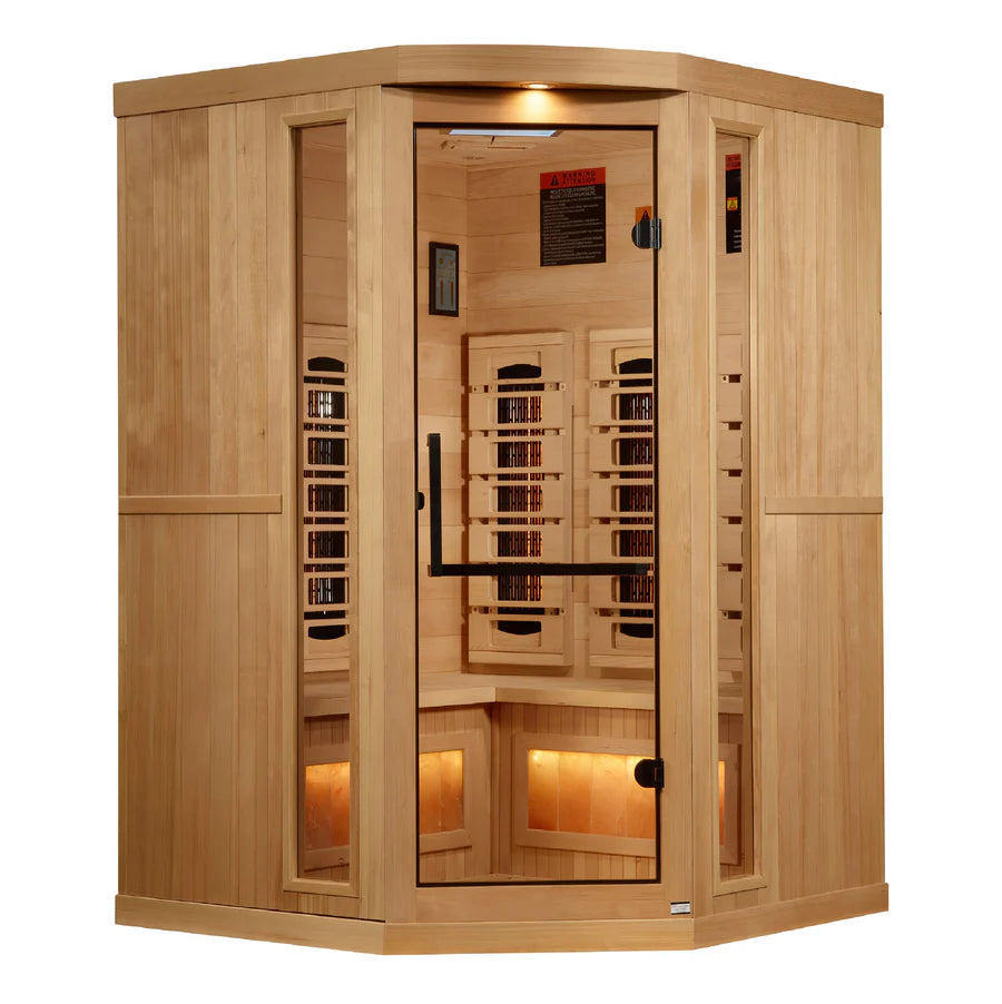 Golden Designs Saunas Golden Designs 2025 Reserve Edition 3 Person Full Spectrum with Himalayan Salt Bar (GDI-8035-03)